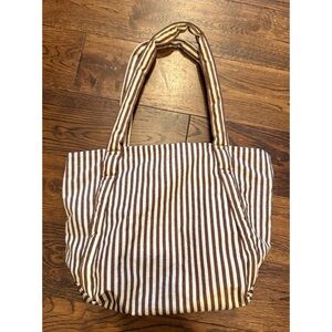 Baggu Mini Cloud Bag in Brown Stripe